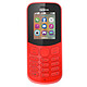 Nokia 130 Dual SIM Rouge (TA-1017) Téléphone 2G Dual SIM - RAM 4 Mo - Ecran 1.8" 128 x 160 pixels - 8 Mo - Bluetooth 3.0 - 1020 mAh