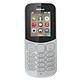 Nokia 130 Dual SIM Gris (TA-1017) Téléphone 2G Dual SIM - RAM 4 Mo - Ecran 1.8" 128 x 160 pixels - 8 Mo - Bluetooth 3.0 - 1020 mAh