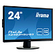 iiyama 24" LED - ProLite X2483HSU-B3 1920 x 1080 pixels - 4 ms - Widescreen 16/9 - Full HD - AMVA Panel - HDMI/DVI-D/VGA - USB Hub - Black