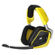 Corsair Gaming VOID Pro RGB Wireless Special Edition (amarillo) Auriculares para juegos - inalámbricos - sonido Dolby Surround 7.1 - micrófono con cancelación de ruido - retroiluminación RGB - certificado Discord