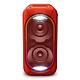 Sony GTK-XB60 Rouge Enceinte portable sans fil, éclairage multicolore, Extra Bass, NFC et Bluetooth