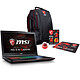 MSI GE72VR 6RF-238XFR Apache Pro + Pack MSI Back to School OFFERT ! Intel Core i5-6300HQ 8 Go SSD 128 Go + HDD 1 To 17.3" LED Full HD 120 Hz NVIDIA GeForce GTX 1060 Graveur DVD Wi-Fi AC/Bluetooth Webcam FreeDOS (garantie constructeur 2 ans)