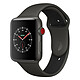 Apple Watch Edition Series 3 GPS + Cellular Céramique Gris Sport Gris/Noir 42 mm Montre connectée - Céramique - Etanche 50 m - GPS/GLONASS - Cardiofréquencemètre - Ecran Retina OLED 390 x 312 pixels - Wi-Fi/Bluetooth 4.2 - watchOS 4 - Bracelet Sport 42 mm