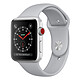 Apple Watch Series 3 GPS + Cellular Aluminium Argent Sport Nuage 42 mm Montre connectée - Aluminium - Etanche 50 m - GPS/GLONASS - Cardiofréquencemètre - Ecran Retina OLED 390 x 312 pixels - Wi-Fi/Bluetooth 4.2 - watchOS 4 - Bracelet Sport 42 mm