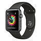 Apple Watch Series 3 GPS Aluminium Gris Sport Gris 42 mm · Reconditionné Montre connectée - Aluminium - Etanche 50 m - GPS/GLONASS - Cardiofréquencemètre - Ecran Retina OLED 390 x 312 pixels - Wi-Fi/Bluetooth 4.2 - watchOS 4 - Bracelet Sport 42 mm