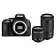 Nikon D5600 + AF-P DX 18-55mm VR + AF-P DX 70-300 mm VR Appareil photo 24.2 MP - Vidéo Full HD - Écran tactile - Wi-Fi - Bluetooth + AF-P DX NIKKOR 18-55mm VR + AF-P DX NIKKOR 70-300 mm VR