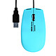 PORT Connect Neon Wired Mouse - Bleu
