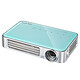 Vivitek Qumi Q6 Bleu Vidéoprojecteur de poche DLP à LED WXGA 800 Lumens 3D Ready avec entrée HDMI