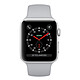 Apple Watch Series 3 GPS Aluminium Argent Sport Nuage 38 mm Montre connectée - Aluminium - Etanche 50 m - GPS/GLONASS - Cardiofréquencemètre - Ecran Retina OLED 340 x 272 pixels - Wi-Fi/Bluetooth 4.2 - watchOS 4 - Bracelet Sport 38 mm
