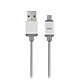 QDOS PowerSteel USB/Micro-USB Câble de rechargement et de synchronisation USB vers micro-USB (compatible QuickCharge)