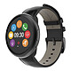 MyKronoz ZeRound² HR Premium negro Reloj impermeable conectado con sensor cardíaco, pantalla táctil a color de 1,22", iOS compatible con Bluetooth y Android