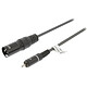 Sweex cable estéreo XLR / RCA macho/macho Gris - 3 m XLR 3p macho - RCA macho