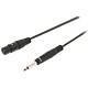 Sweex cable Audio Asimétrico XLR / 6.35 mm hembra/macho Gris - 10 m Cable único asimétrico XLR 3 pines hembra - 6,35 mm macho