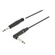 Sweex cable acodado Mono Jack 6.35 mm macho/macho Gris - 1.5 m Cable curvado con conector monofásico 6,35 mm Macho / Macho