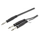 Sweex cable estéreo Jack 6.35 mm macho/ 2 macho Gris - 1.5 m Conector de cable estéreo de 6,35 mm macho / 2x macho