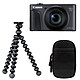 Canon PowerShot SX730 HS Noir Travel Kit Appareil photo 20.3 MP - Zoom ultra grand-angle 40x - Vidéo Full HD - HDMI - Wi-Fi - Bluetooth - NFC + Étui souple + GorillaPod 