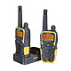Switel WTF 5700 Lot de 2 talkies-walkies IPX2 avec écran lumineux - 8 canaux - Portée 10 km - Radio FM