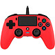 Nacon Gaming Compact Controller Rouge Manette gaming filaire pour PlayStation 4