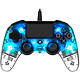 Nacon Gaming Illuminated Compact Controller Bleu Manette gaming filaire et lumineuse pour PlayStation 4