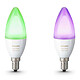 Philips Hue White & Color Ambiance Flamme Duobox E14 Ampoules intelligentes E14 - Compatibles avec le système Hue