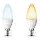 Philips Hue White Ambiance Flamme Duobox E14 Ampoules intelligentes E14 - Compatibles avec le système Hue