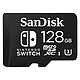 SanDisk microSDXC Pour Nintendo Switch 128 Go Carte microSDXC UHS-I U3 128 Go pour Nintendo Switch
