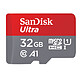 SanDisk Ultra Android microSDHC pour APN 32 Go + Adaptateur SD Carte mémoire microSDHC UHS-I A1 32 Go avec adaptateur SD