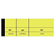 Elve matting pads 100 sheets - 50 x 150 mm - Yellow x 10 Pack of 10 yellow passe-partout pads 50 x 150 mm - 100 sheets