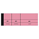 Elve matting pads 100 sheets - 50 x 150 mm - Pink x 10 Pack of 10 pink passe-partout pads 50 x 150 mm - 100 sheets