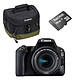 Canon EOS 200D + 18-55 IS STM + 100EG + SanDisk Carte mémoire microSDHC 16 Go
