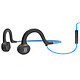 AfterShokz Sportz Titanium Micro Titanium Azul Auriculares con cable para el estribo de sujeción del cuello - Diseño abierto - Mando a distancia + micrófono