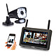 Switel HSIP6000 Kit de cámara inalámbrica para interiores y exteriores + tableta de monitorización de 7