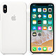 Custodia in silicone Apple bianca per iPhone X Custodia in silicone per Apple iPhone X