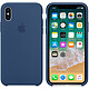 Apple Coque en silicone Bleu cobalt Apple iPhone X Coque en silicone pour Apple iPhone X