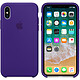 Apple Coque en silicone Ultraviolet Apple iPhone X Coque en silicone pour Apple iPhone X