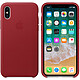 Apple Coque en cuir (PRODUCT)RED Apple iPhone X Coque en cuir pour Apple iPhone X