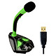 KLIM Voice (verde) Micrófono USB para streaming, juegos, grabación de sonido.... (compatible con todos los sistemas operativos: PC, Mac, Linux, PS4...)