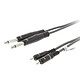 Sweex cable estéreo 2x 6.35 mm / 2x RCA machos/machos Gris - 1.5 m Cable estéreo 2x 6,35 mm Macho - 2x RCA Macho