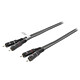 Sweex cable estéreo 2x RCA machos/machos Gris - 3 m Cable de audio estéreo 2 x RCA (macho a macho) - 3 m