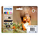 Epson Squirrel Multipack 378XL Pack of 6 Claria Photo HD cartridges, ink colours cyan, magenta, yellow, black, light cyan and light magenta (59.7 ml)