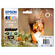 Epson Squirrel Multipack 378 - Pack of 6 Claria Photo HD cartridges, ink colours cyan, magenta, yellow, black, light cyan and light magenta (27.4 ml)
