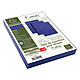 Exacompta Fogli di copertura in pelle grana blu scuro A4 x 100 Confezione da 100 copertine rigide con grani di pelle riciclata 270g blu scuro