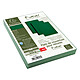 Exacompta Placas de cobertura de cuero verde A4 x 100 Pack de 100 fundas de presentación y protección de cartón rígido reciclado 270g piel flor 270g verde