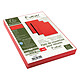 Exacompta Plats de couverture grain cuir rouges A4 x 100 Lot de 100 couvertures de présentation et de protection en carte rigide recyclé grains cuir 270g rouge
