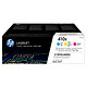 HP LaserJet 410X (CF252XM) - Paquete de 3 tóners cian, magenta y amarillo (5.000 páginas al 5% por tóner)