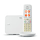 Gigaset E370 Solo Blanc Téléphone DECT sans fil avec touches SOS et base séparée modulable