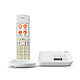 Gigaset E370A Solo Blanc Téléphone DECT sans fil avec touches SOS et répondeur
