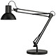 Unilux Success 66 Noir - Socle Lampe de bureau fluorescente avec bras pivotant à double articulation