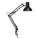 Unilux Success 66 Noir - Pince Lampe de bureau fluorescente avec bras pivotant à double articulation