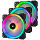 Corsair LL Series LL120 RGB Triple Pack 3 high performance 120mm case fans with RGB Lighting Node Pro LEDs